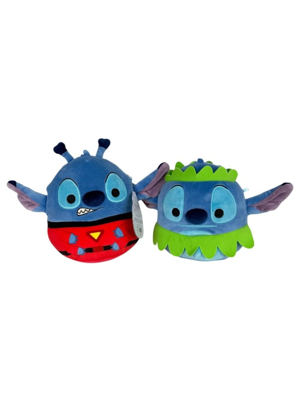 Disney Squishmallows Lilo Stitch Hula Grass Skirt & 626 Suit The‎ Alien 8" Plush